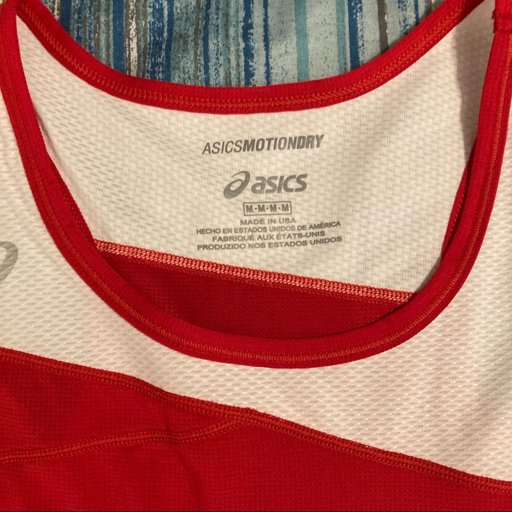 ASICS Gym Workout Fitness Mesh Jersey Tank Top - Picture 6 of 8